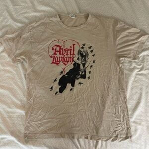 Avril Lavigne Greatest Hits Tour Punk Rock Graphic T-Shirt XL